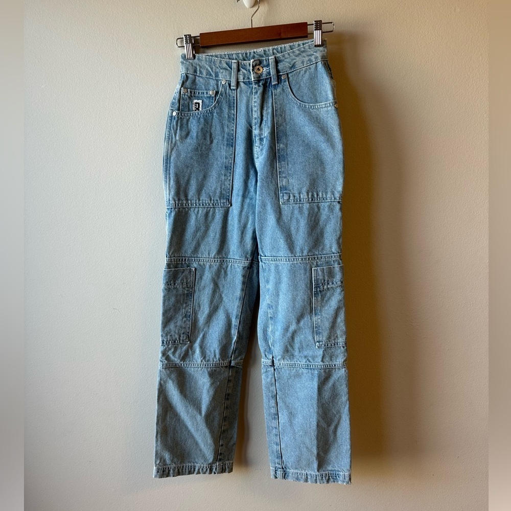 Ragged Priest Women’s Denim Cargo Skater Jeans